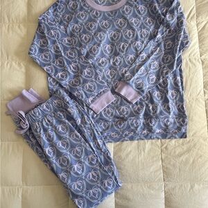 The Beaufort Bonnet Company Lavender and Blue Patterned Pajama Set